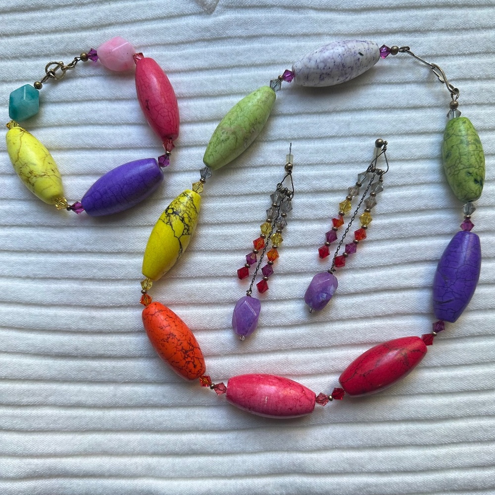 Fun handmade necklace set!